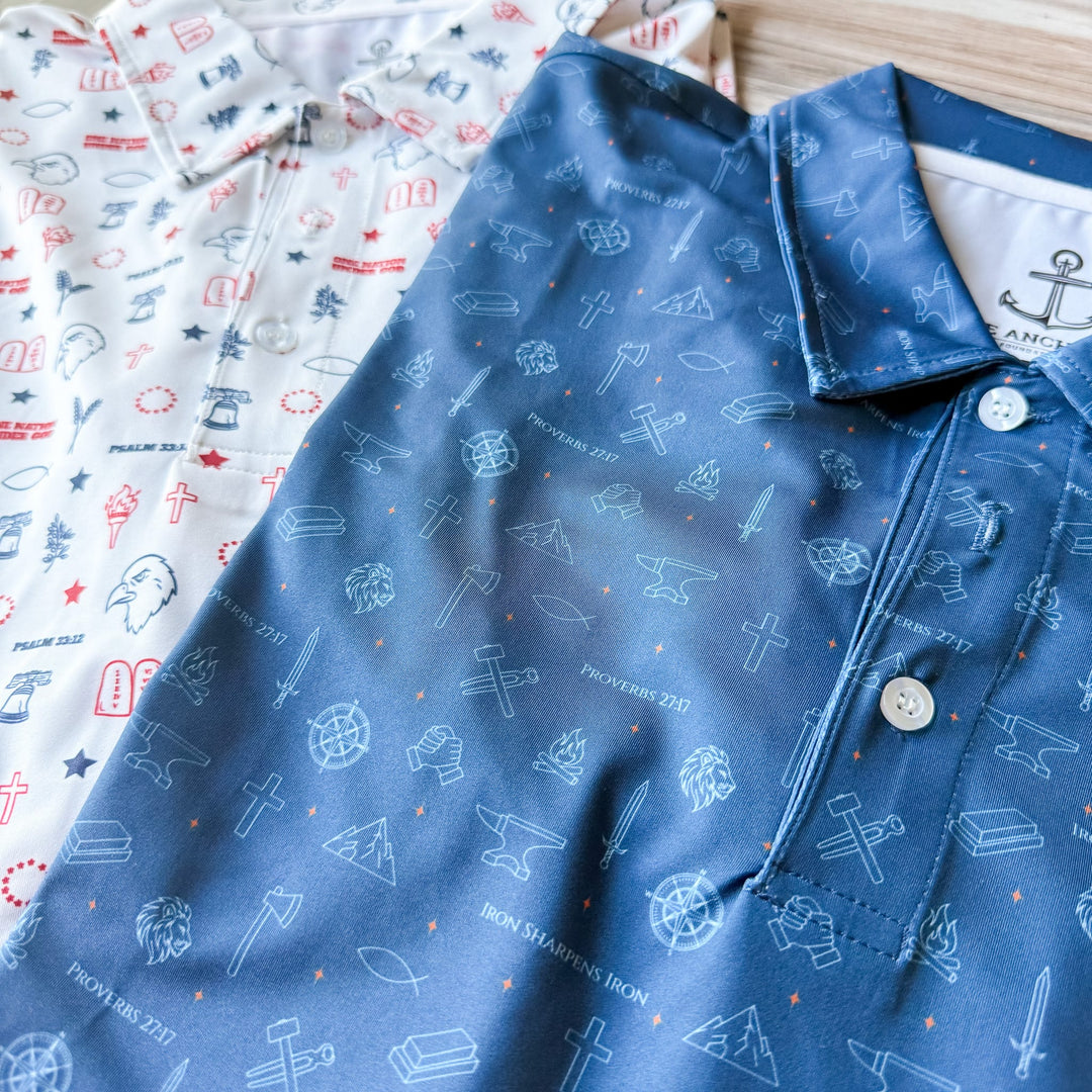 Elly and Grace Men's Performance Polo Bundle - The Anchored