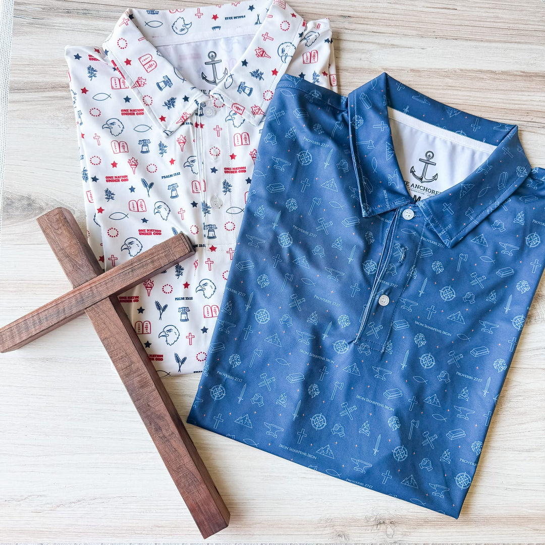 Elly and Grace Men's Performance Polo Bundle - The Anchored