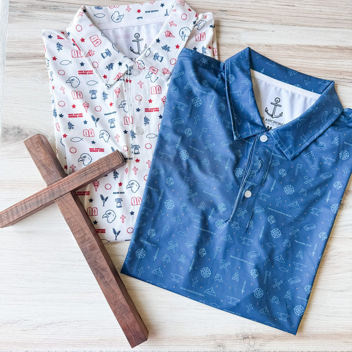 Elly and Grace Men's Performance Polo Bundle - The Anchored