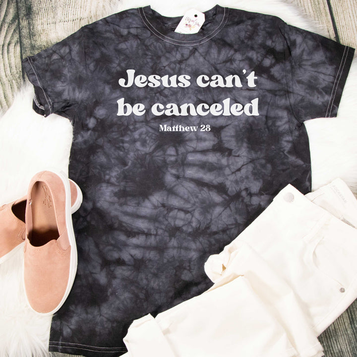 ellyandgrace 1390 Jesus Can't Be Canceled Cloud Dye Tee