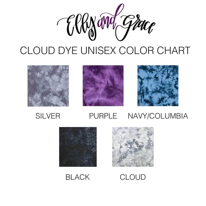 ellyandgrace 1390 Tell Your Mountain About Your God Cloud Dye Tee