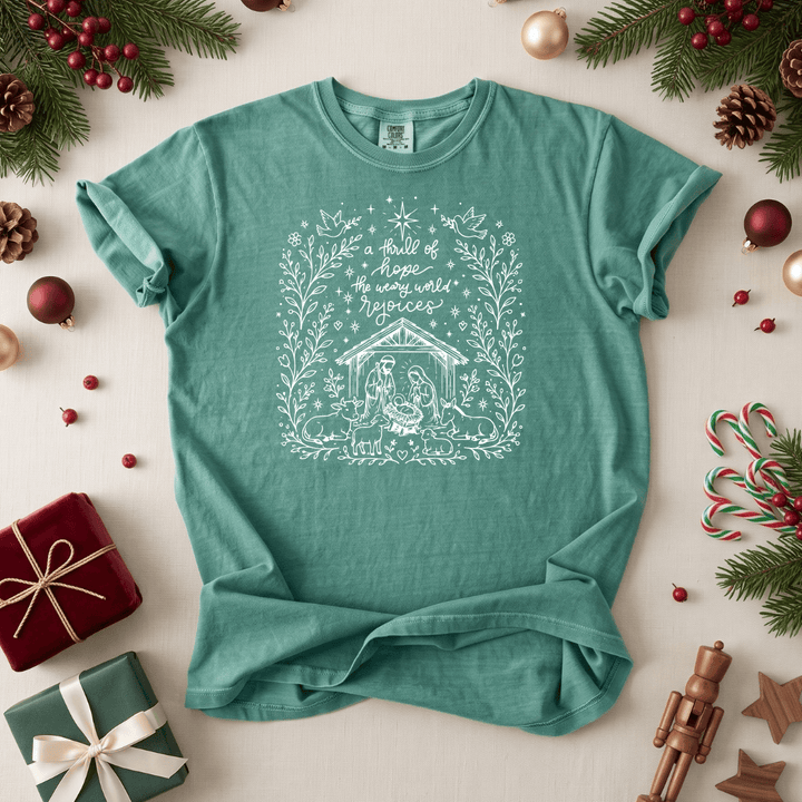 ellyandgrace 1717 A Thrill Of Hope (2026) Comfort Color Unisex Shirt