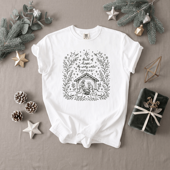 ellyandgrace 1717 A Thrill Of Hope (2026) Comfort Color Unisex Shirt