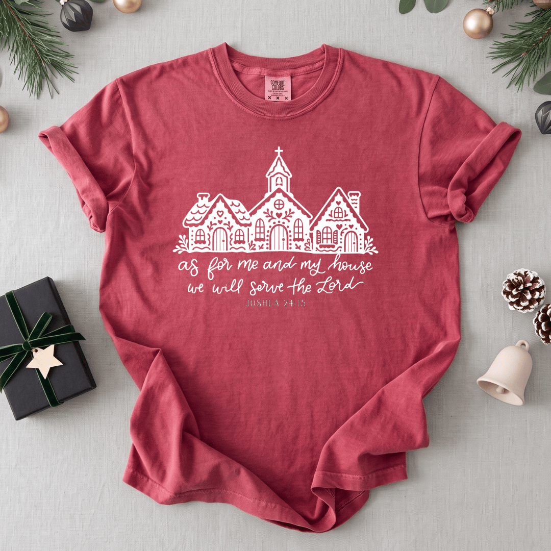 ellyandgrace 1717 As For Me And My House Comfort Color Unisex Shirt