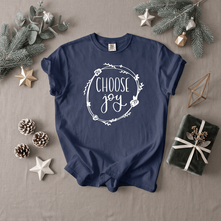 ellyandgrace 1717 Choose Joy Comfort Colors Unisex Shirt