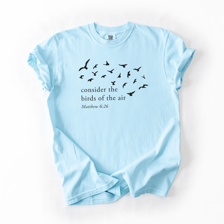 ellyandgrace 1717 Consider The Birds Of The Air Comfort Colors Unisex Shirt