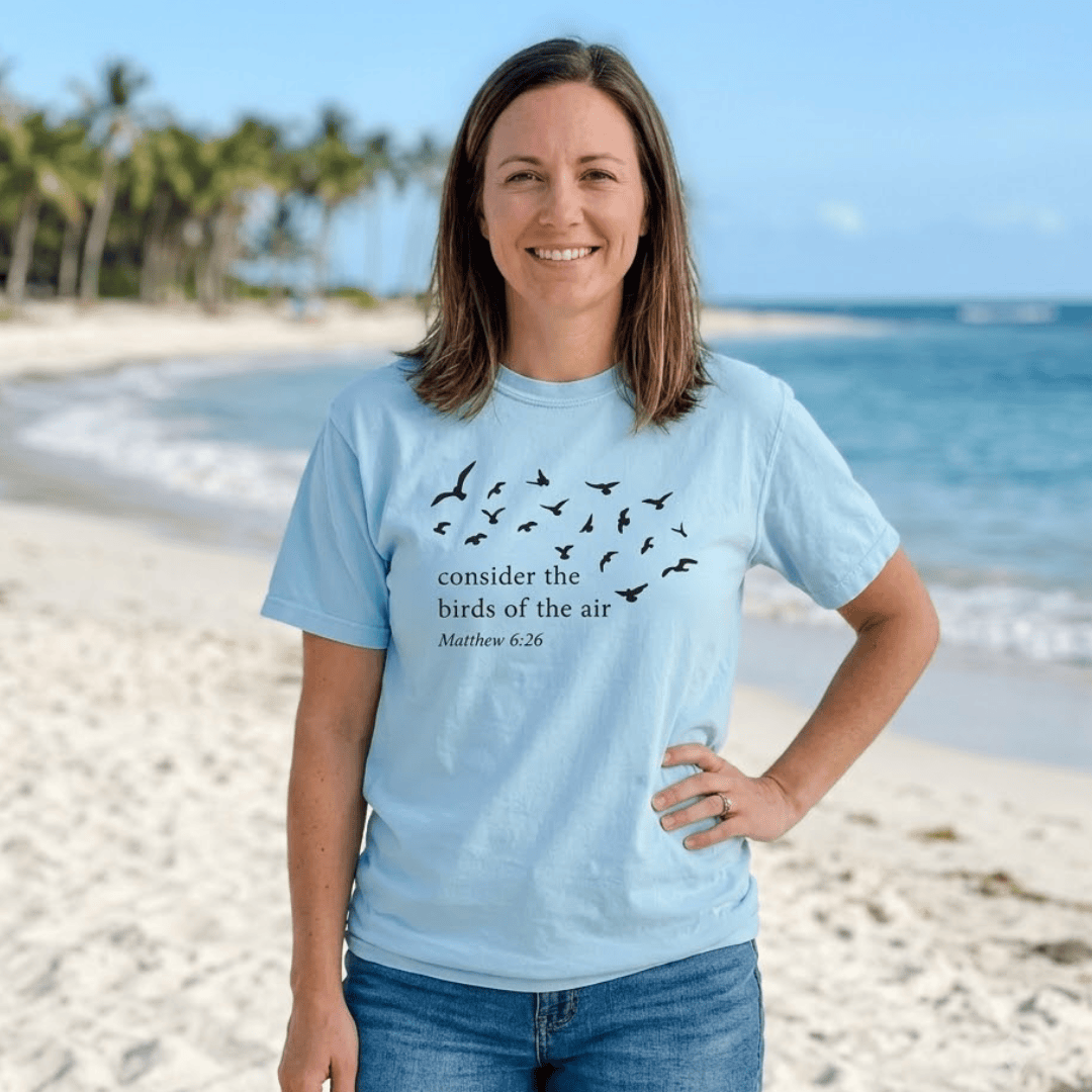 ellyandgrace 1717 Consider The Birds Of The Air Comfort Colors Unisex Shirt