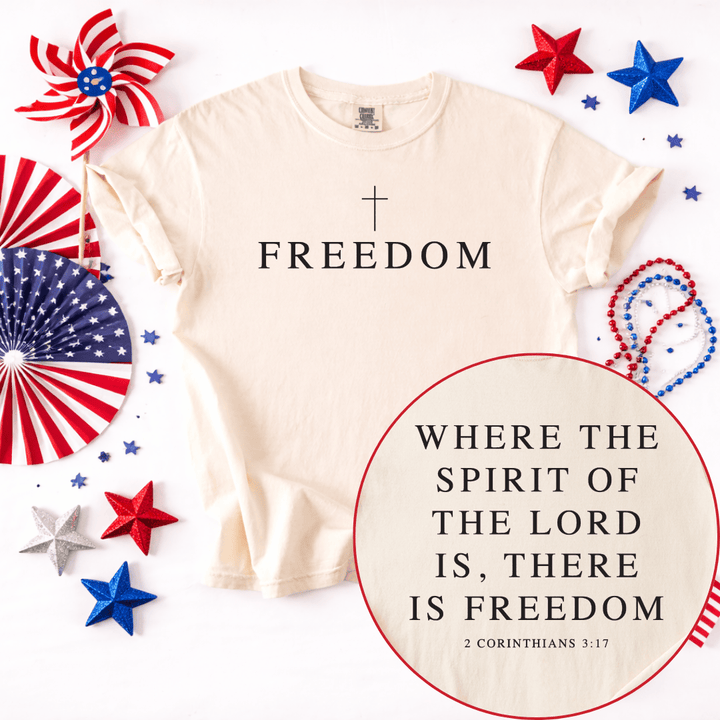 ellyandgrace 1717 Freedom Comfort Colors Unisex Shirt
