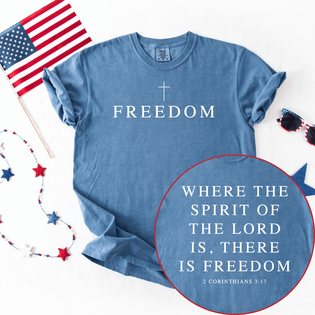 ellyandgrace 1717 Freedom Comfort Colors Unisex Shirt