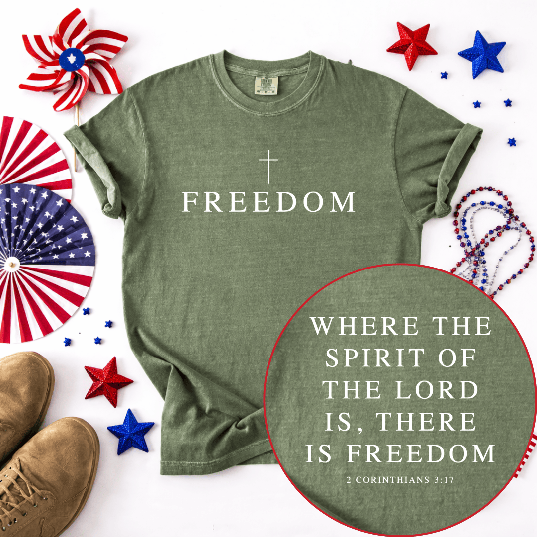 ellyandgrace 1717 Freedom Comfort Colors Unisex Shirt