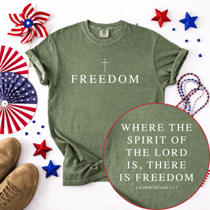 ellyandgrace 1717 Freedom Comfort Colors Unisex Shirt