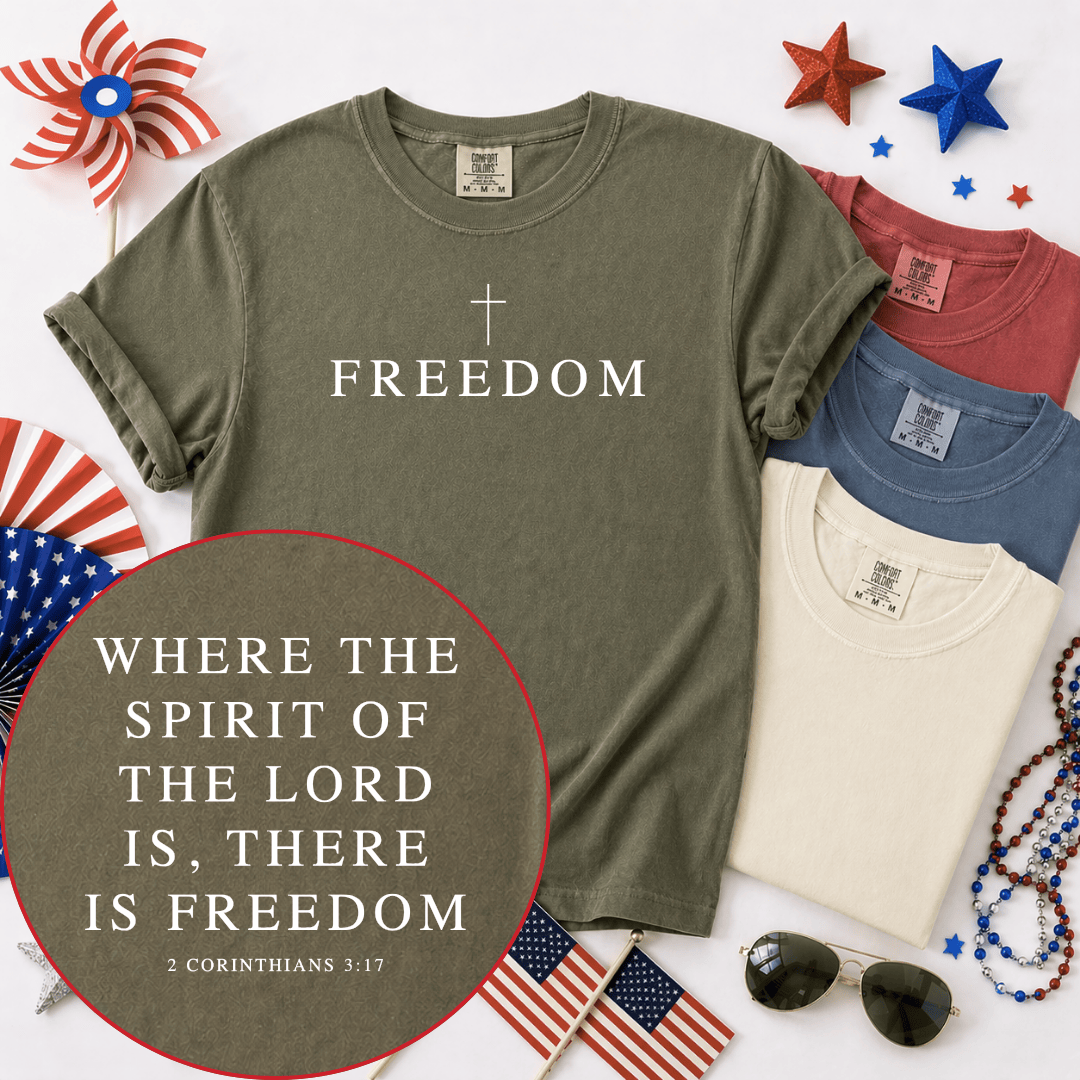 ellyandgrace 1717 Freedom Comfort Colors Unisex Shirt