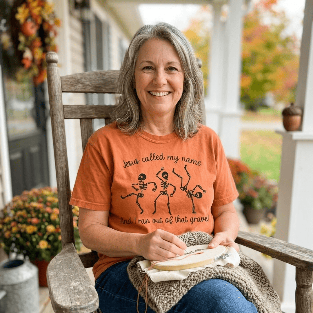 ellyandgrace 1717 I Ran Out Of That Grave Comfort Color Unisex Shirt