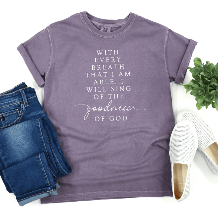 ellyandgrace 1717 I Will Sing Comfort Colors Unisex Shirt