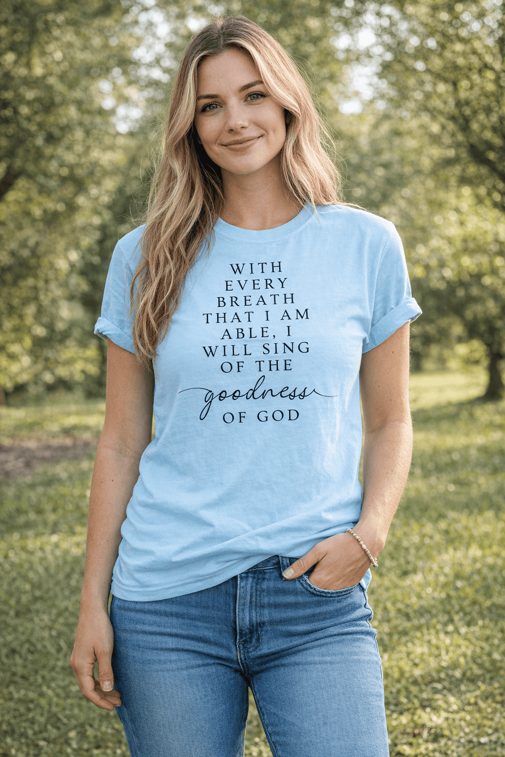 ellyandgrace 1717 I Will Sing Comfort Colors Unisex Shirt