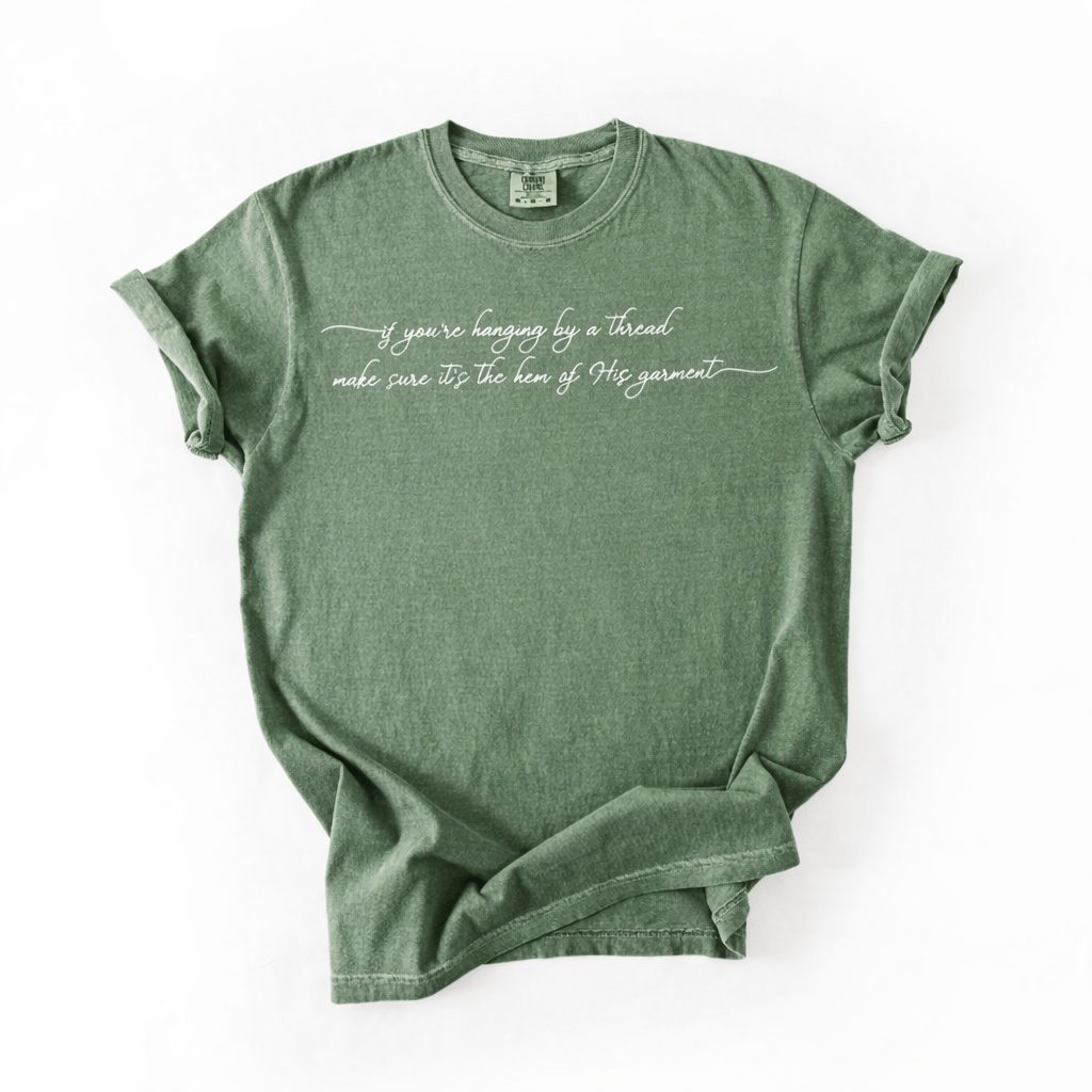 ellyandgrace 1717 If You're Hanging By A Thread Comfort Colors Unisex Shirt