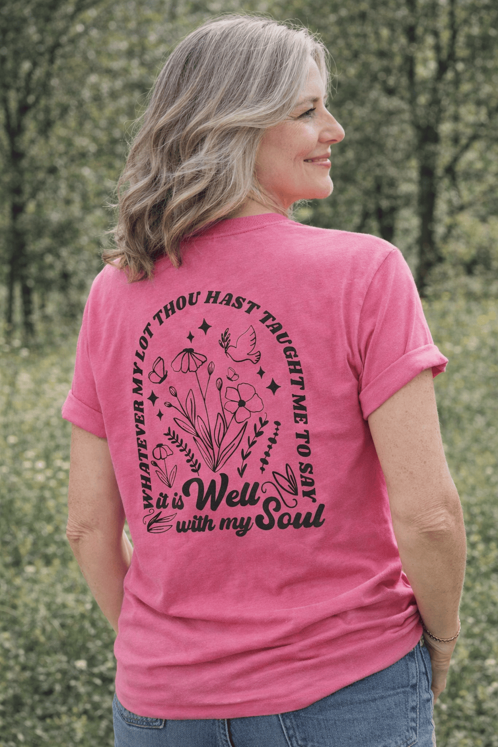 ellyandgrace 1717 Retro It Is Well Comfort Colors Unisex Shirt