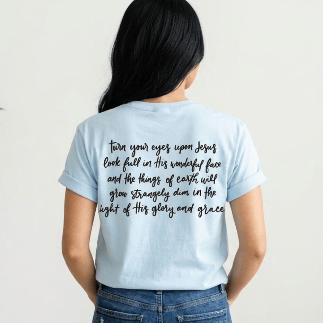 ellyandgrace 1717 Stay Focused (Turn Your Eyes) Comfort Colors Unisex Shirt
