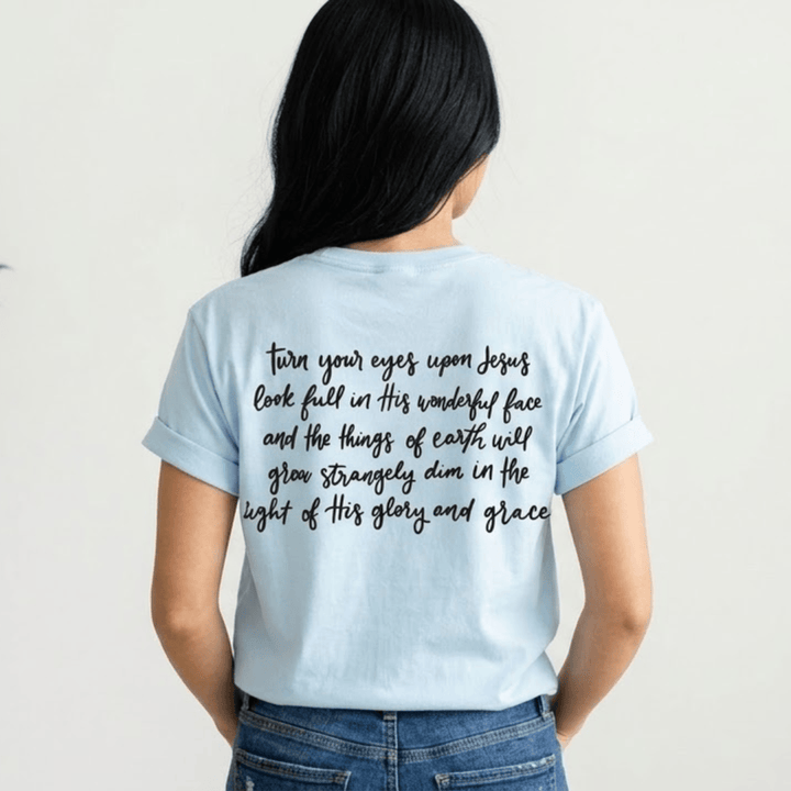 ellyandgrace 1717 Stay Focused (Turn Your Eyes) Comfort Colors Unisex Shirt