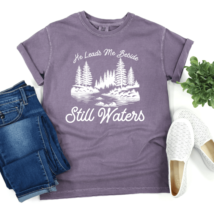 ellyandgrace 1717 Still Waters Comfort Colors Unisex Shirt