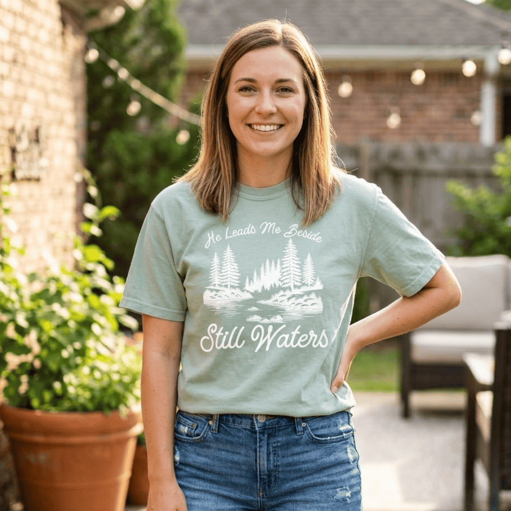 ellyandgrace 1717 Still Waters Comfort Colors Unisex Shirt