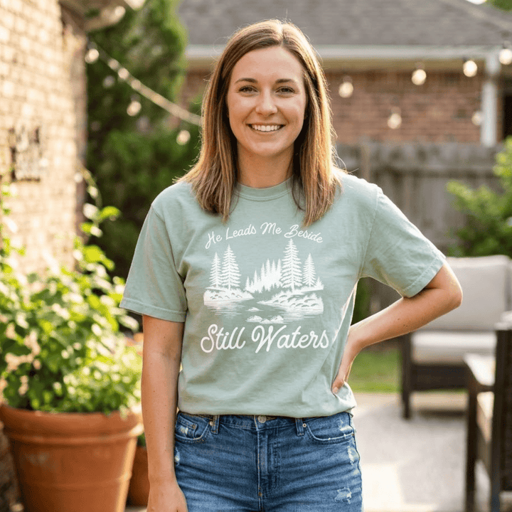 ellyandgrace 1717 Still Waters Comfort Colors Unisex Shirt