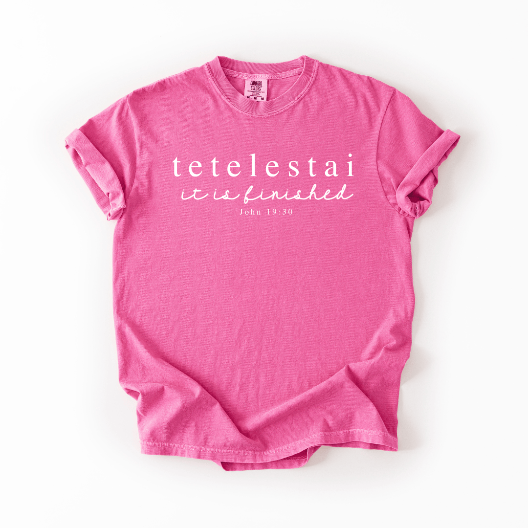 ellyandgrace 1717 Tetelestai Comfort Colors Unisex Shirt
