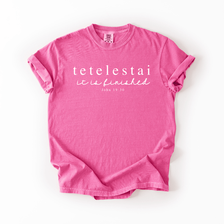 ellyandgrace 1717 Tetelestai Comfort Colors Unisex Shirt