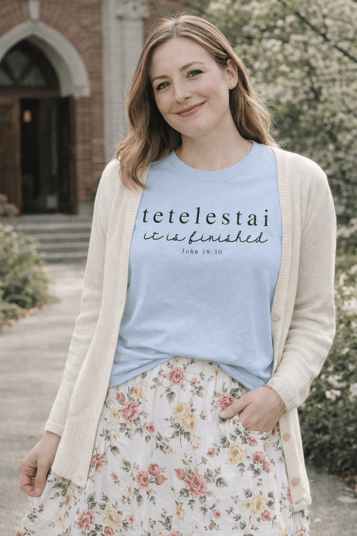 ellyandgrace 1717 Tetelestai Comfort Colors Unisex Shirt