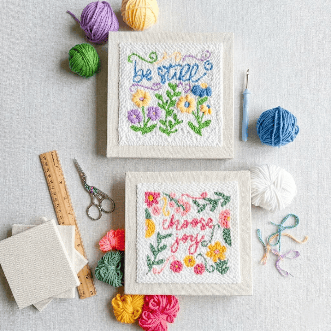 ellyandgrace 2-pc Bundle: Punch Needling Kits