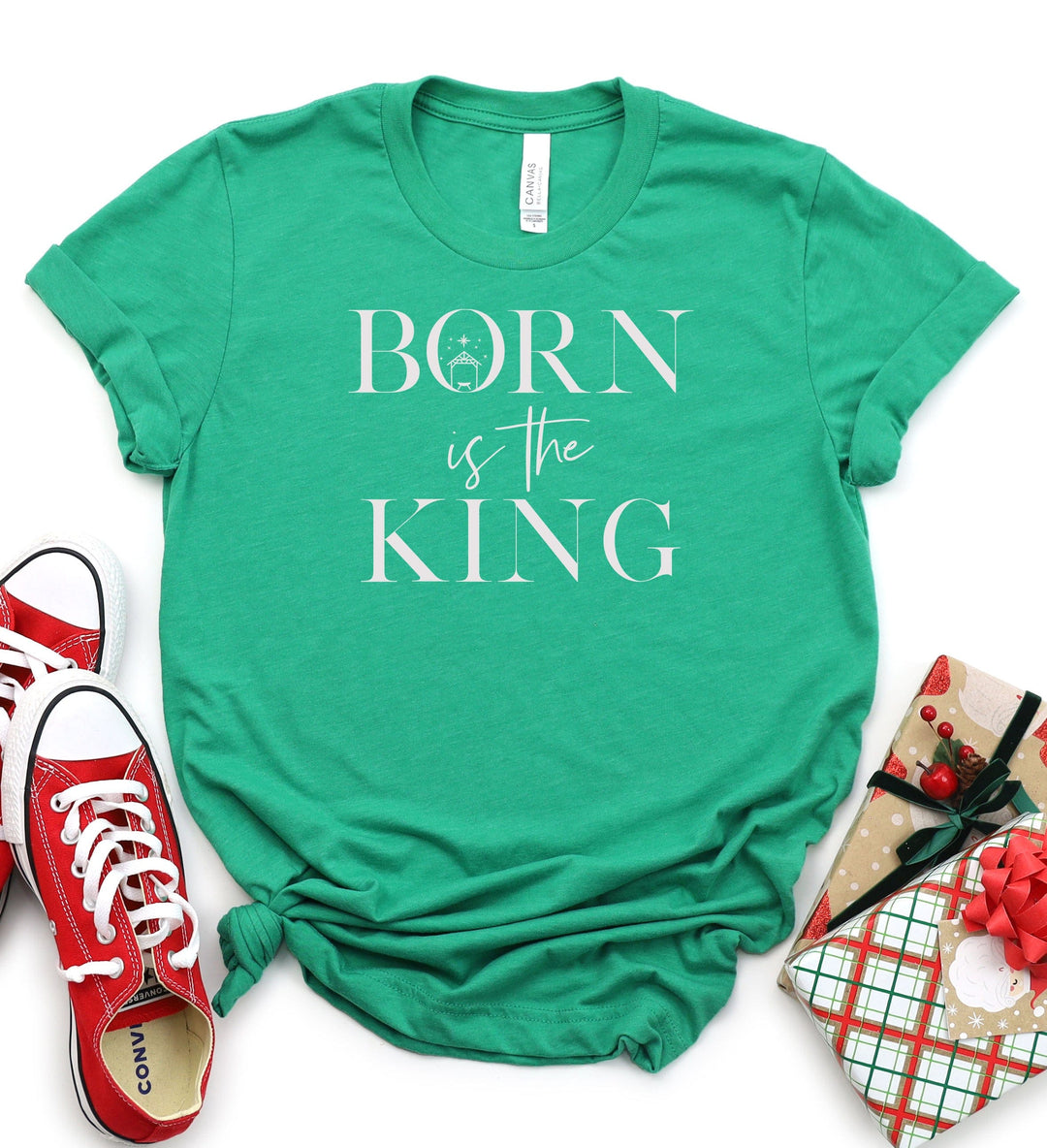 ellyandgrace 202 Free on Black Friday Orders $85+ - Born Is The King Unisex Shirt