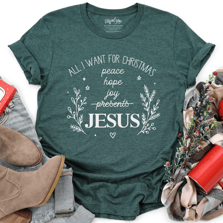 ellyandgrace 3001C All I Want For Christmas Unisex Shirt