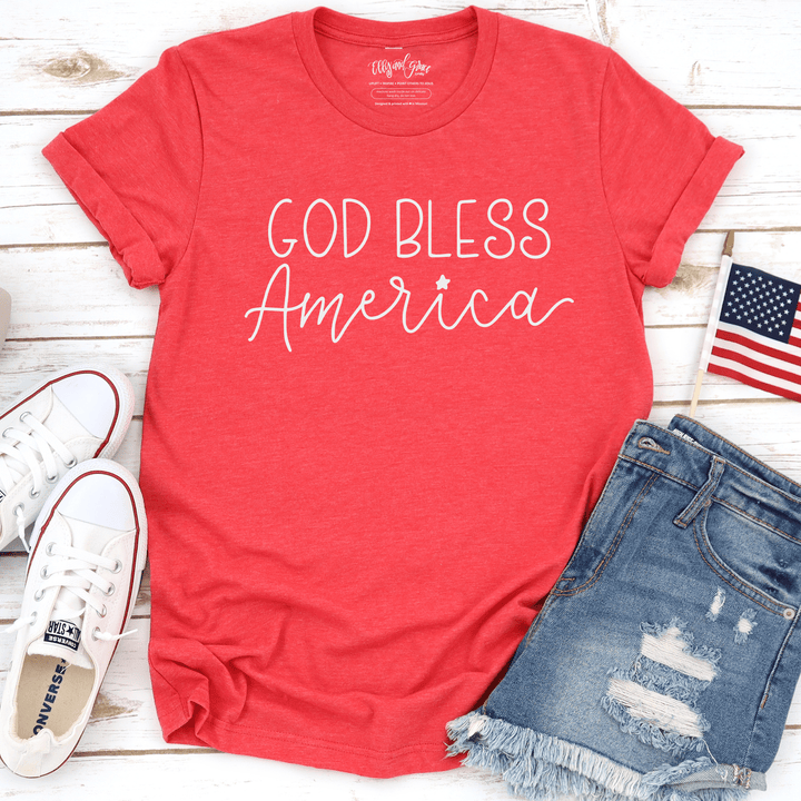 ellyandgrace 3001C America Unisex Shirt