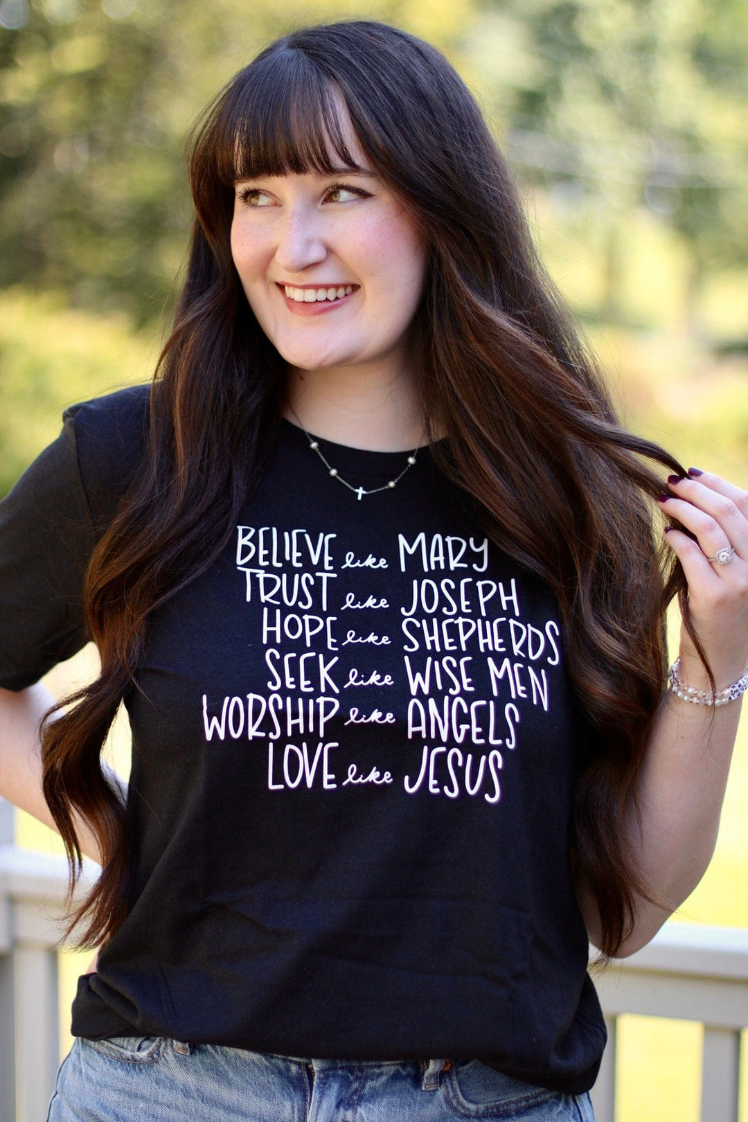 ellyandgrace 3001C Believe like Mary Unisex Shirt