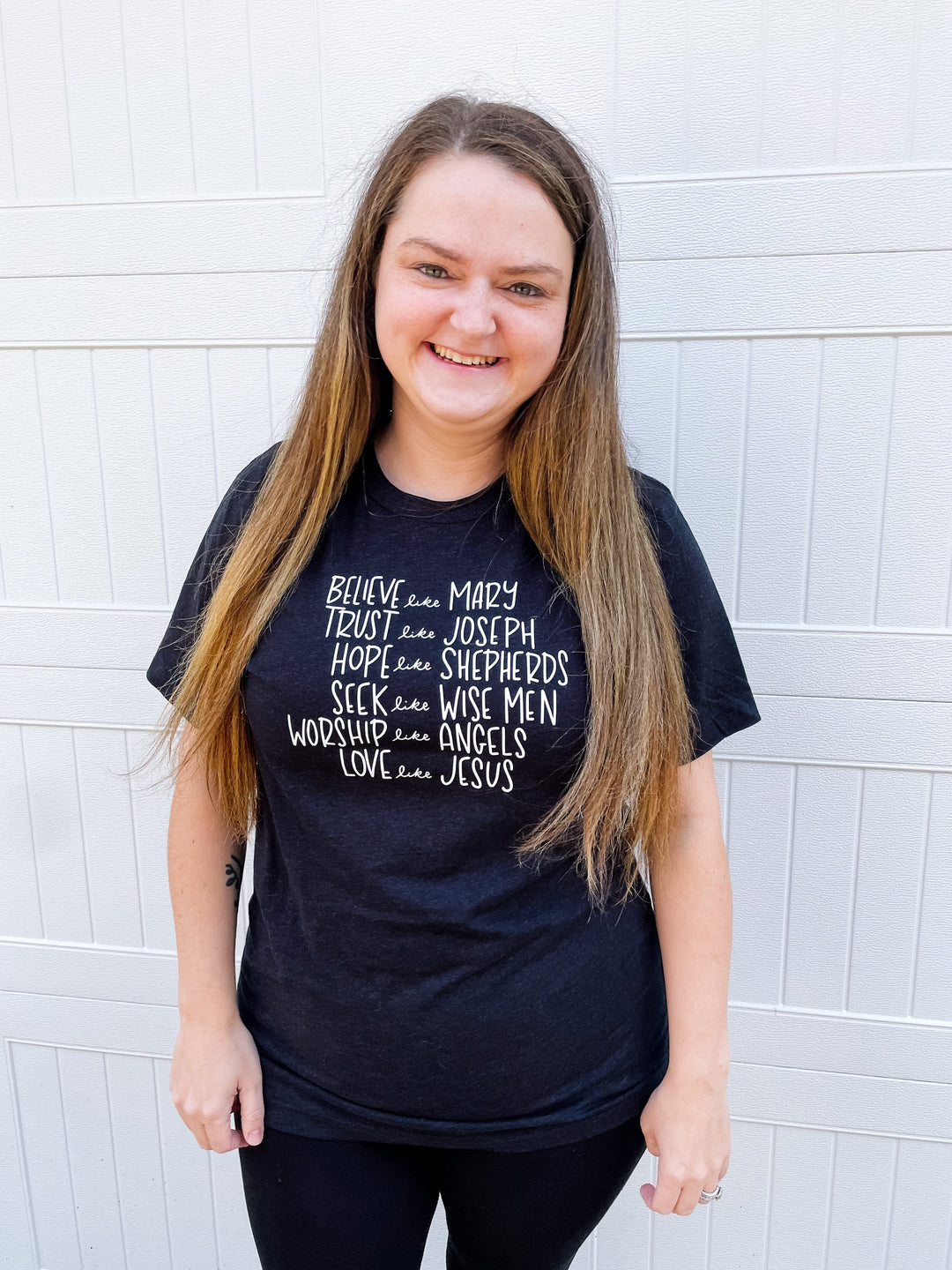 ellyandgrace 3001C Believe like Mary Unisex Shirt