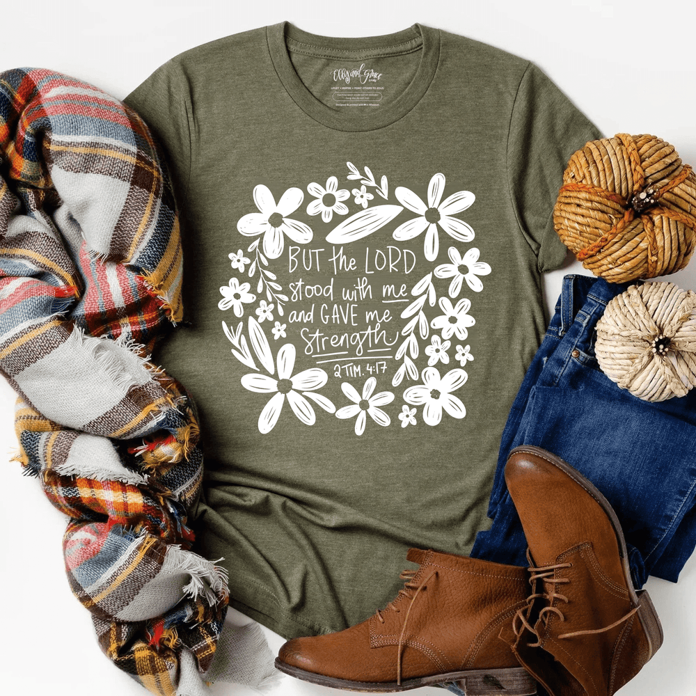 ellyandgrace 3001C But The Lord Stood With Me Unisex Shirt