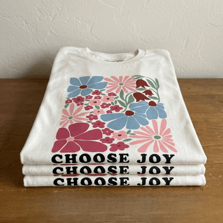 ellyandgrace 3001C Choose Joy Multicolor Unisex Shirt