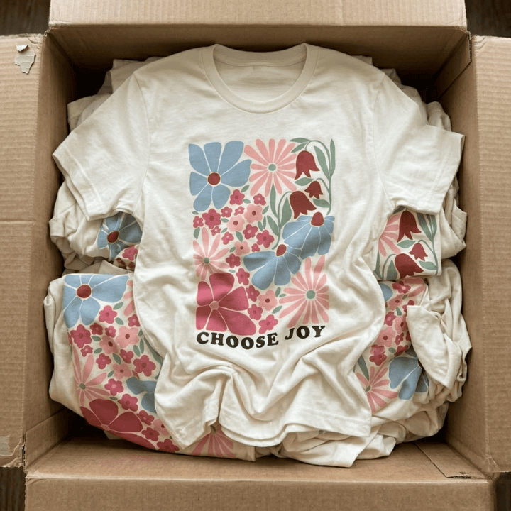ellyandgrace 3001C Choose Joy Multicolor Unisex Shirt