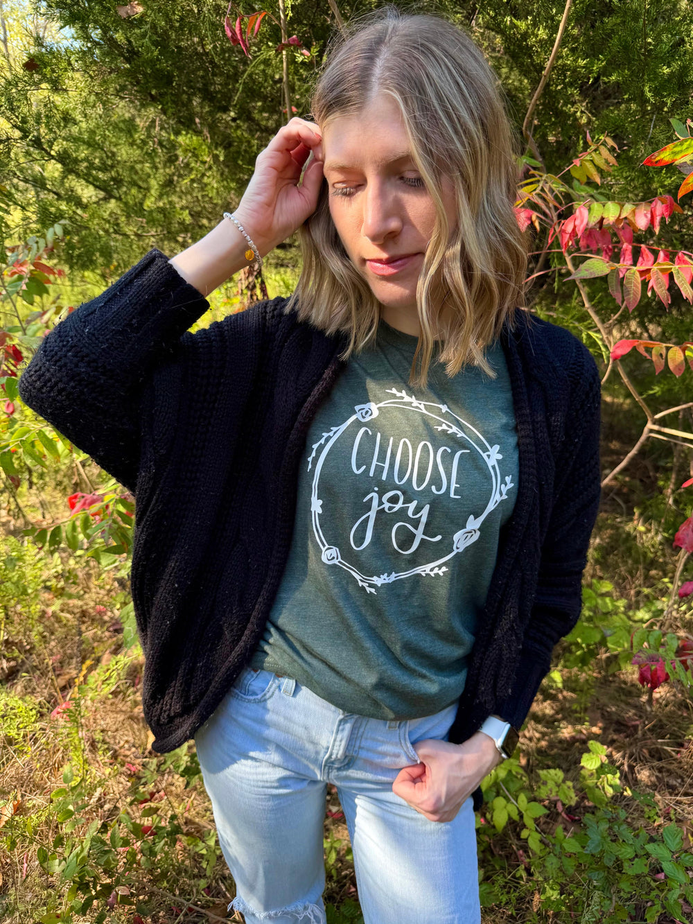 ellyandgrace 3001C Choose Joy Unisex Shirt