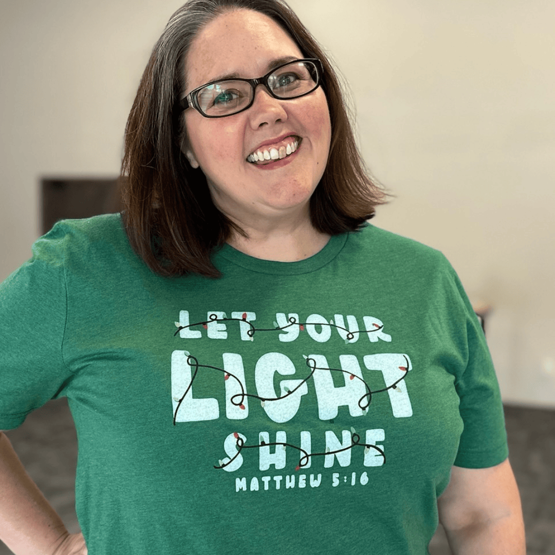 ellyandgrace 3001C Christmas Let Your Light Shine Multicolor Unisex Shirt