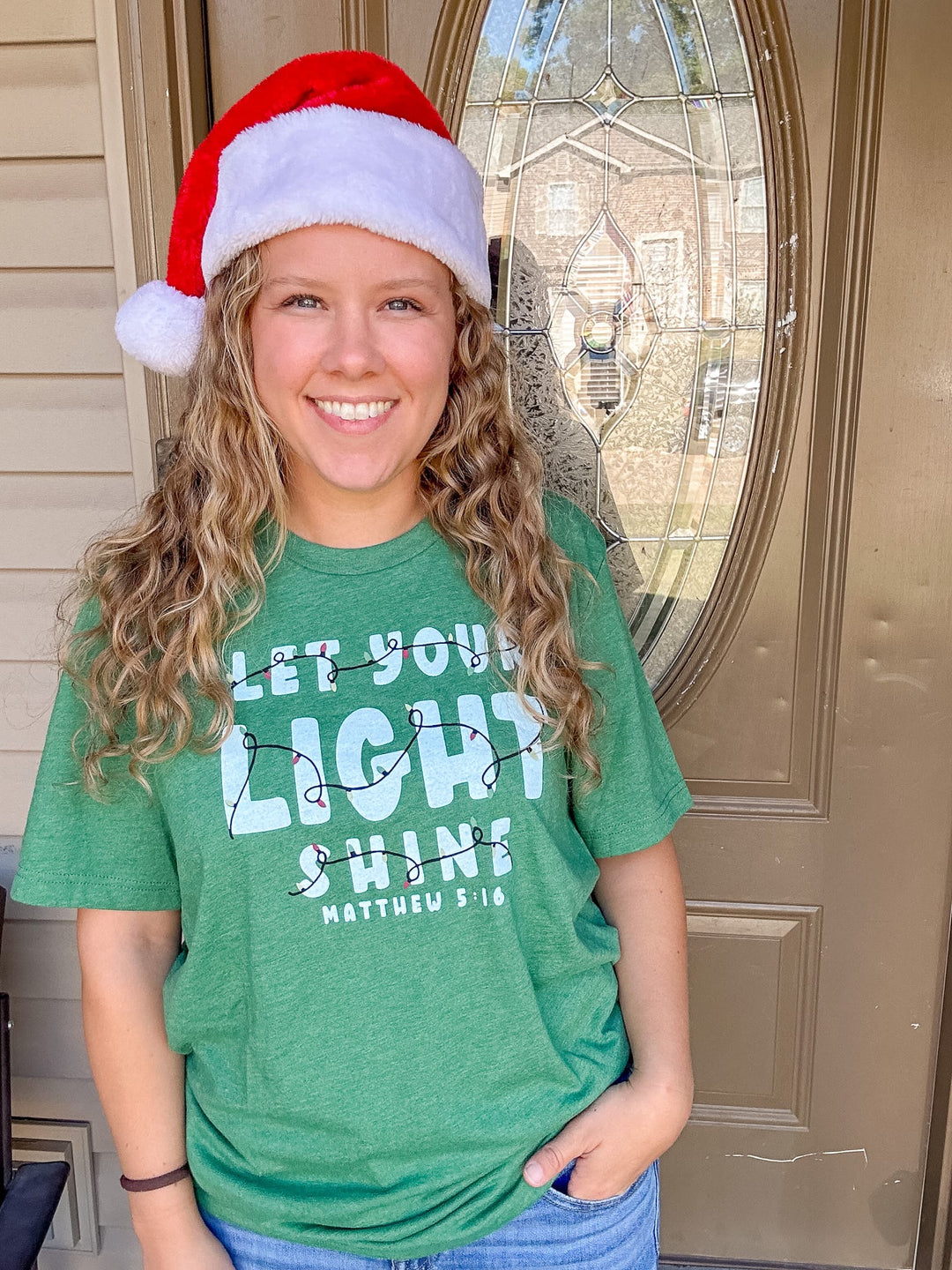 ellyandgrace 3001C Christmas Let Your Light Shine Multicolor Unisex Shirt
