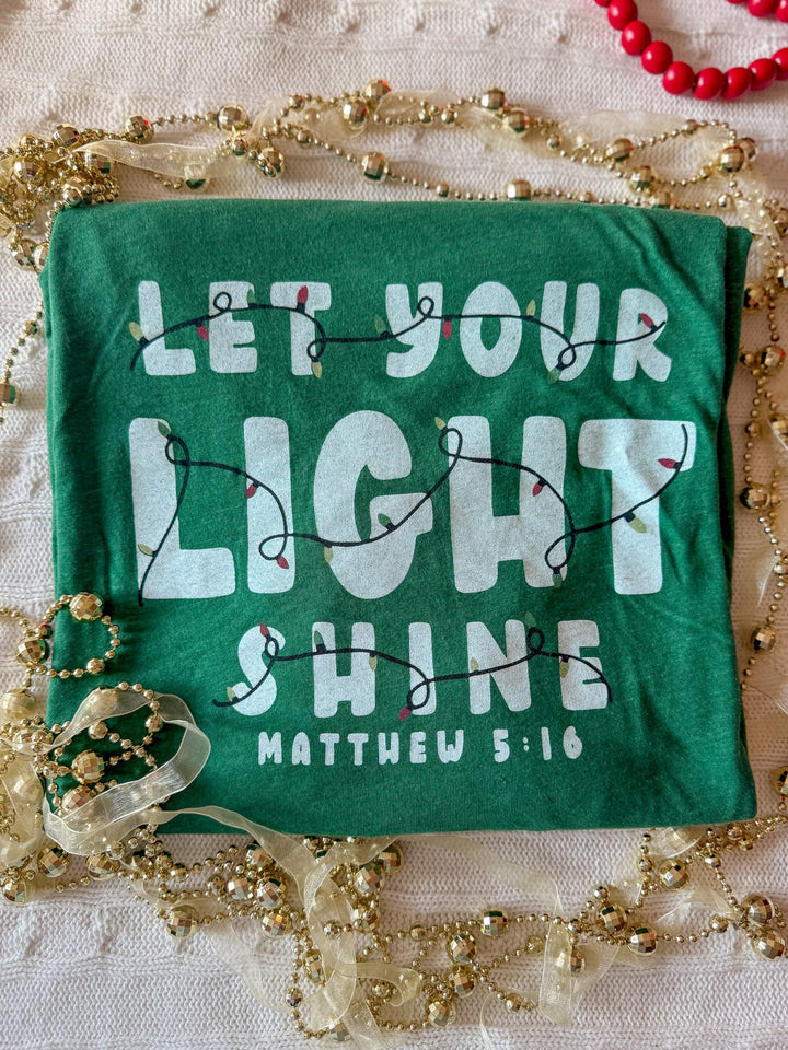 ellyandgrace 3001C Christmas Let Your Light Shine Multicolor Unisex Shirt