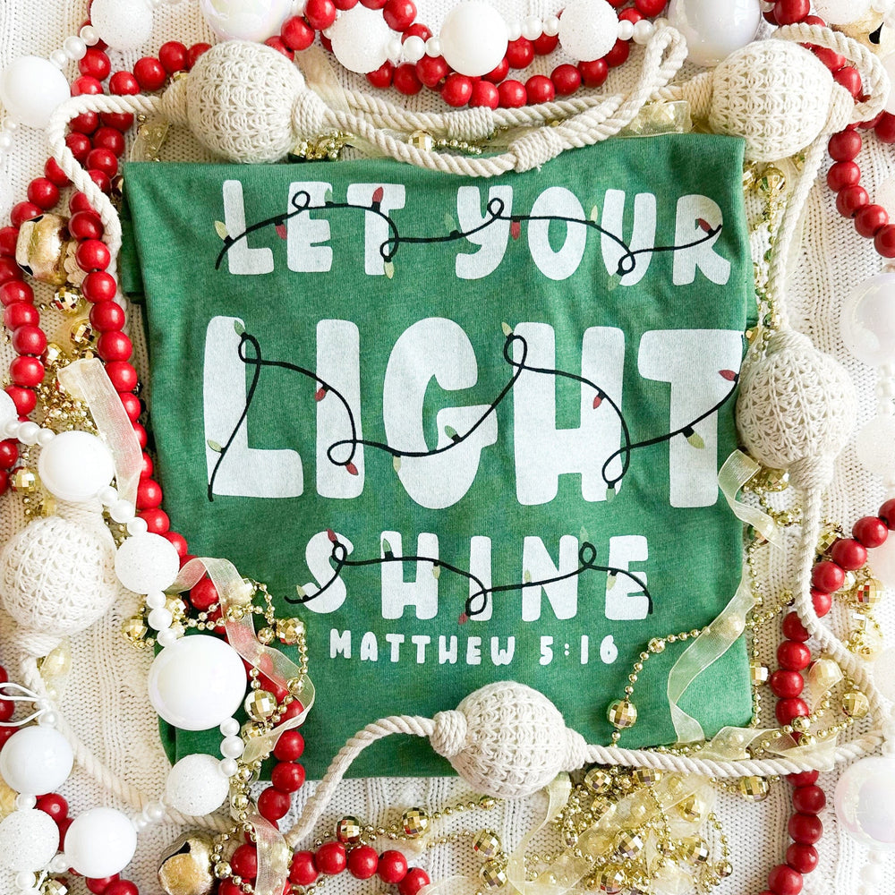 ellyandgrace 3001C Christmas Let Your Light Shine Multicolor Unisex Shirt