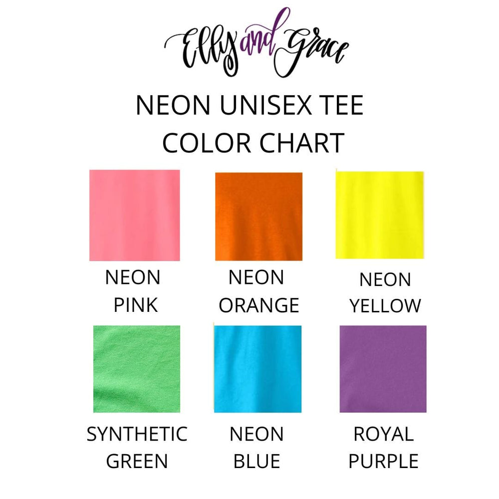 ellyandgrace 3001C Consider The Birds Of The Air Unisex Neon Shirt