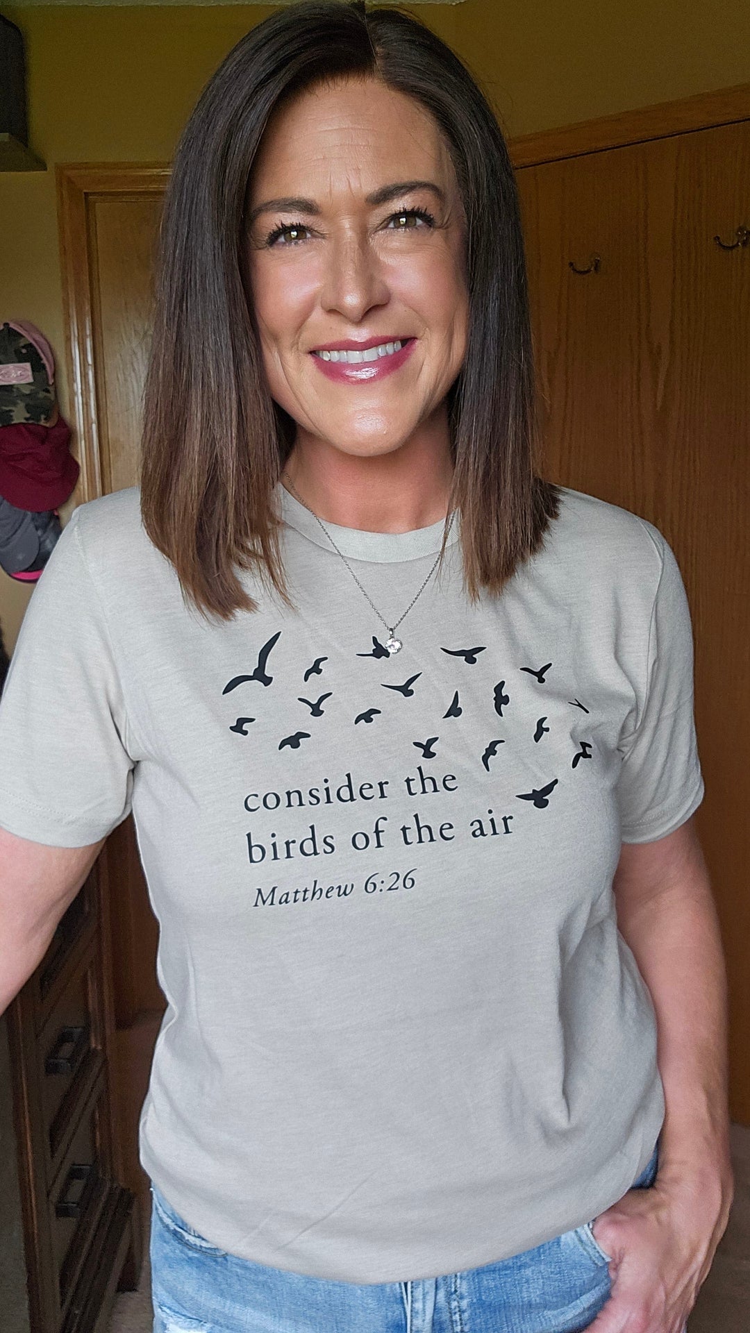 ellyandgrace 3001C Consider The Birds Of The Air Unisex Shirt