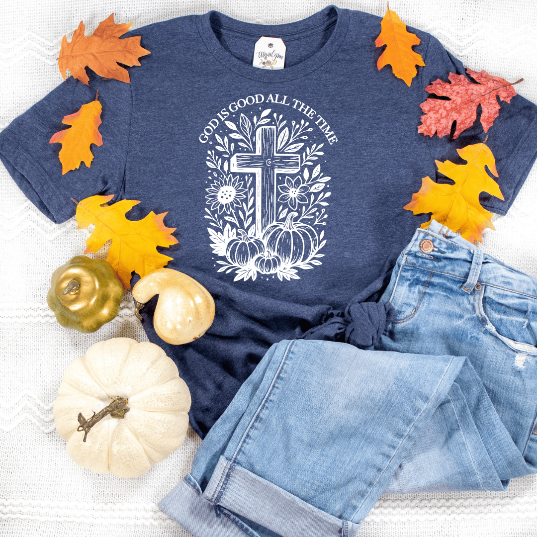 ellyandgrace 3001C Cross God Is Good All The Time Unisex Shirt