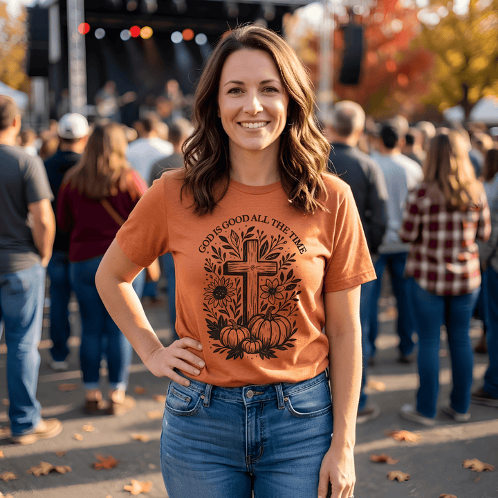 ellyandgrace 3001C Cross God Is Good All The Time Unisex Shirt