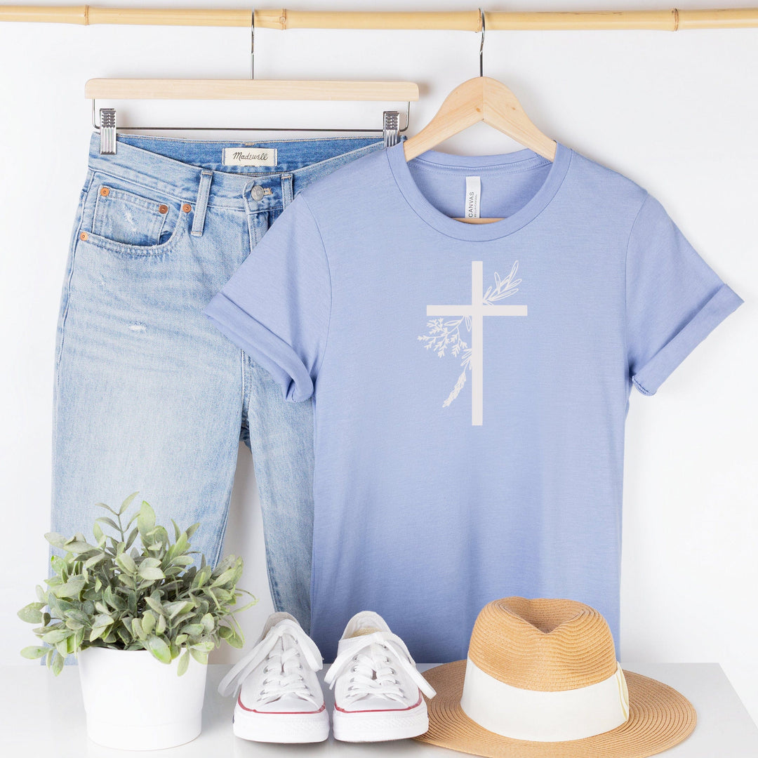 ellyandgrace 3001C Easter Cross Unisex Shirt