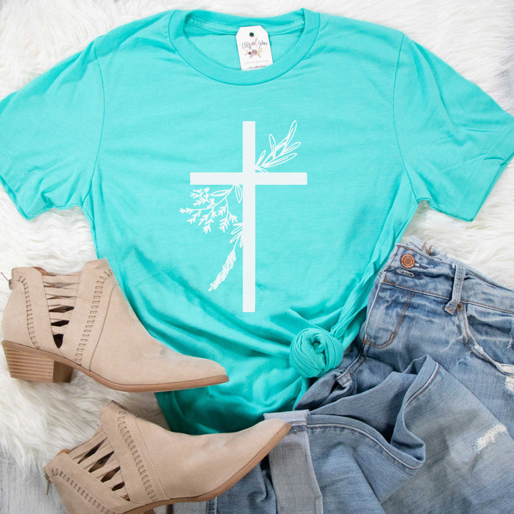 ellyandgrace 3001C Easter Cross Unisex Shirt