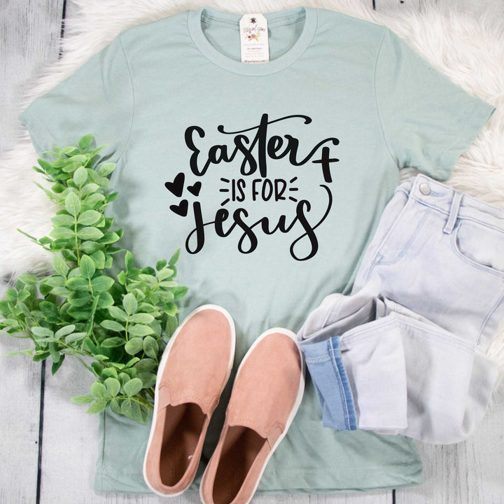 ellyandgrace 3001C Easter is for Jesus Unisex Shirt